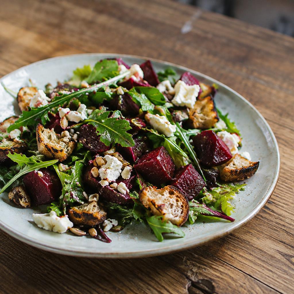 Roasted Beet & Goat Cheese Salad