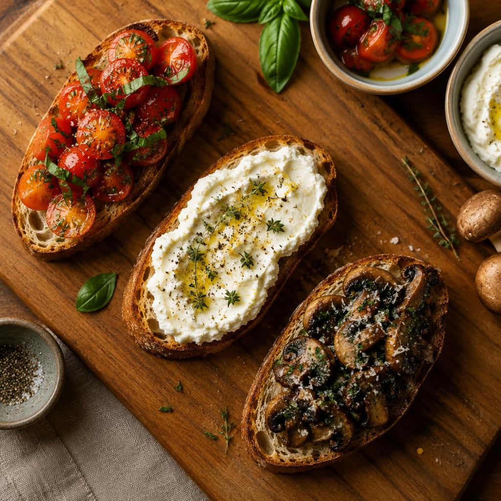 Crostini Three Ways
