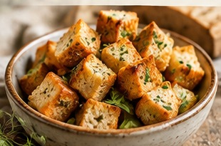 Garlic Parmesan Croutons
